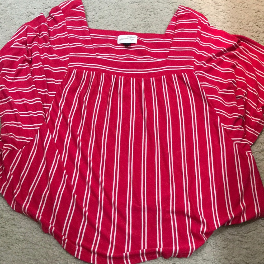 Striped short length tunic